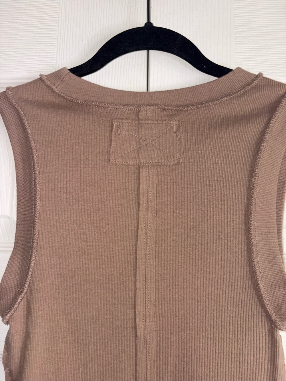 We The Free Ribbed Tank Top in Brown - Picture 10 of 12